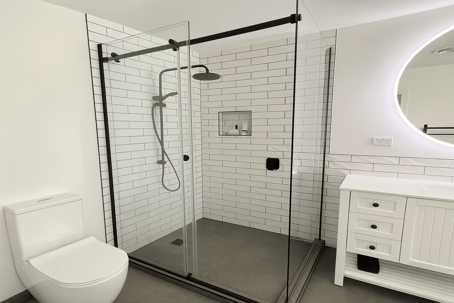 Bathroom renovation by Matthews Plumbing